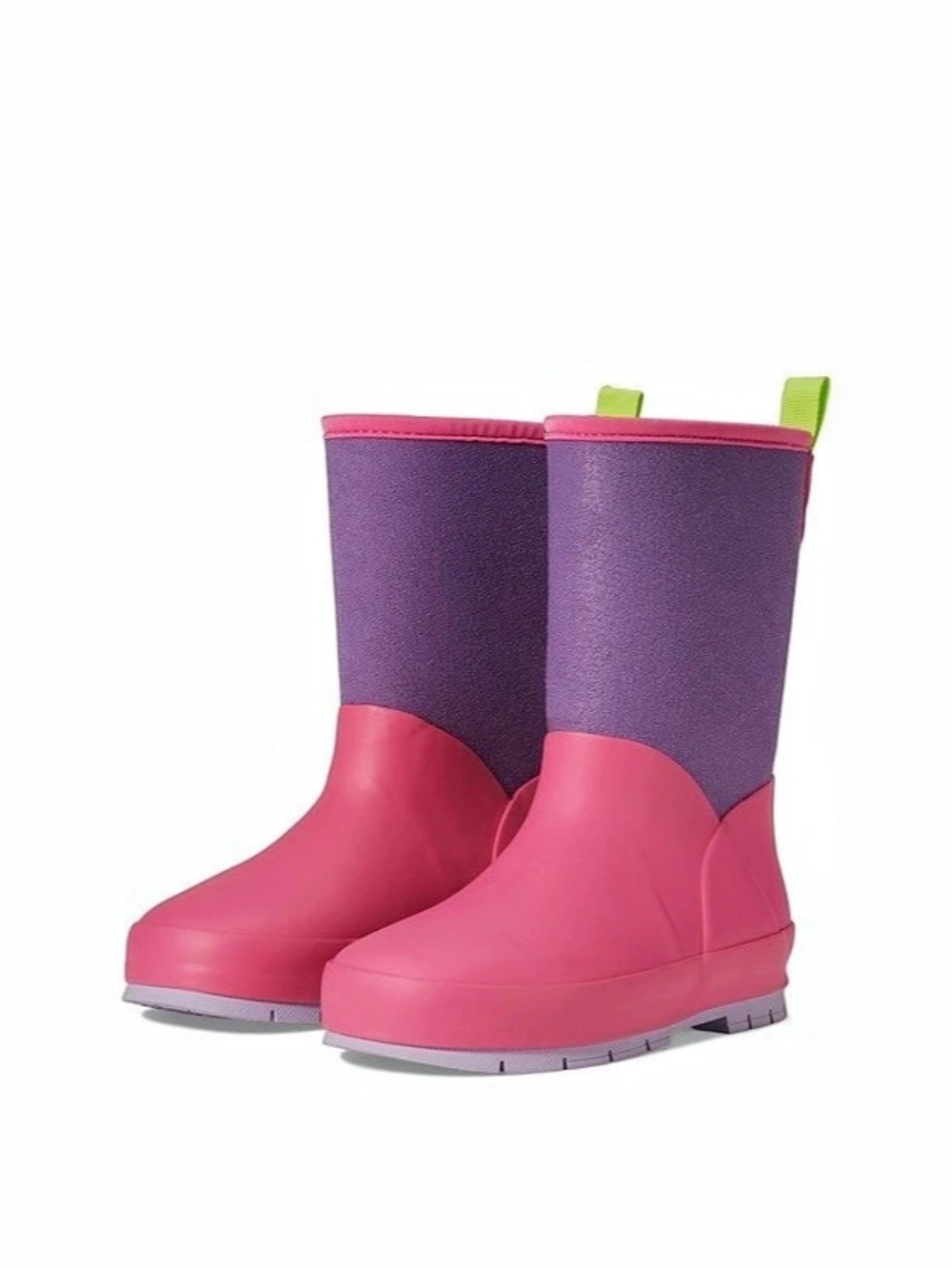 New Western Chief Kids Neon Rain Boot Rain Boots Pink & Purple Girls US 1